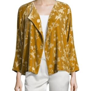 Elizabeth and James “Audrey” Mustard Velvet Velour Women’s Jacket Medium